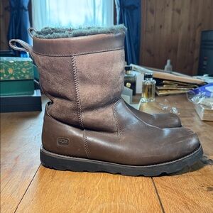 UGG Brown Wrangell Mid-Calf Shearling Boots